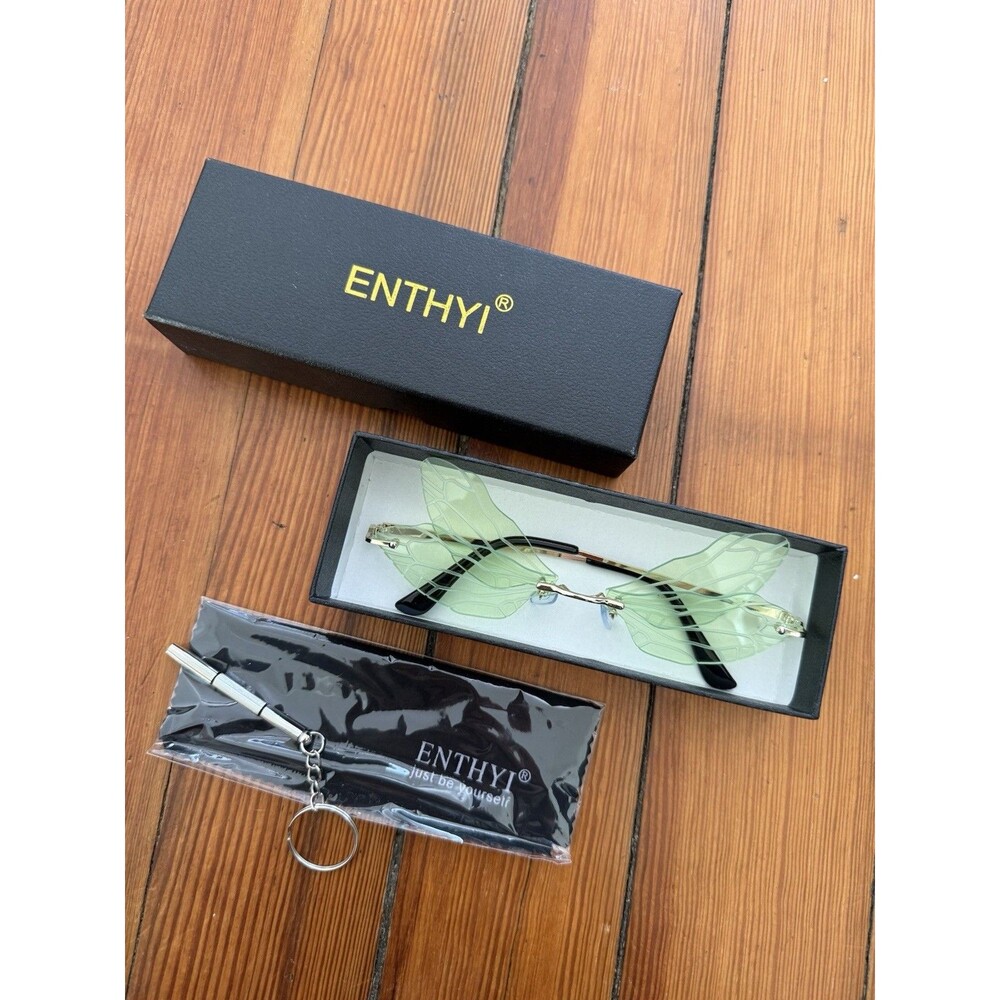NWB Green Fairy Rave And Party Sunglasses